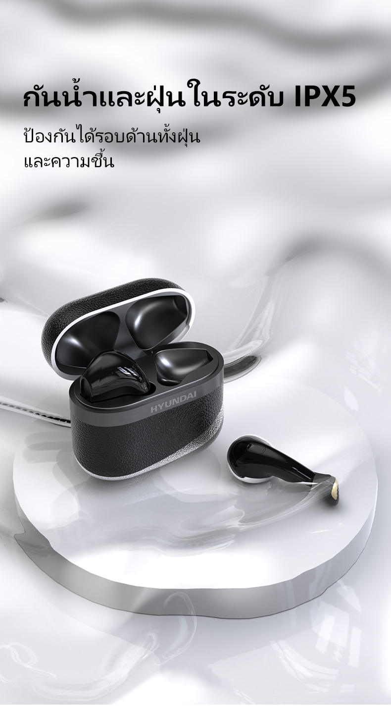 Lenovo Hyundai HY-T02 PRO หูฟังไร้สายบลูทูธหูฟัง IPX5 กันน้ําอัจฉริยะ ...