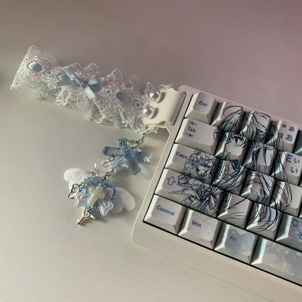 Yukino Keycaps โปรไฟล์เชอร์รี่ PBT ห้าด้าน Dye Sublimation Mechanical ...