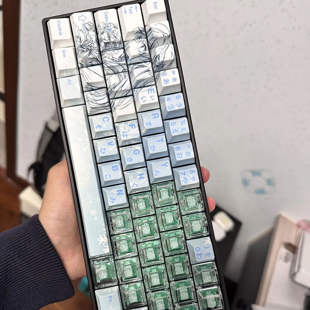 Yukino Keycaps โปรไฟล์เชอร์รี่ PBT ห้าด้าน Dye Sublimation Mechanical ...