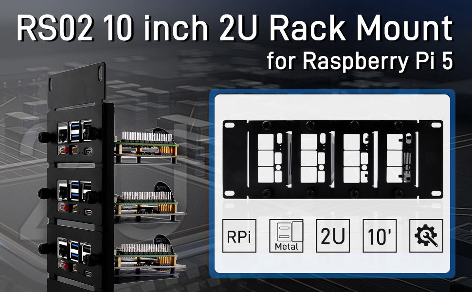 Deskpi Rackmate 10 นิ้ว 2U Rack Mount 4 PCIE NVME บอร์ดสําหรับ ...