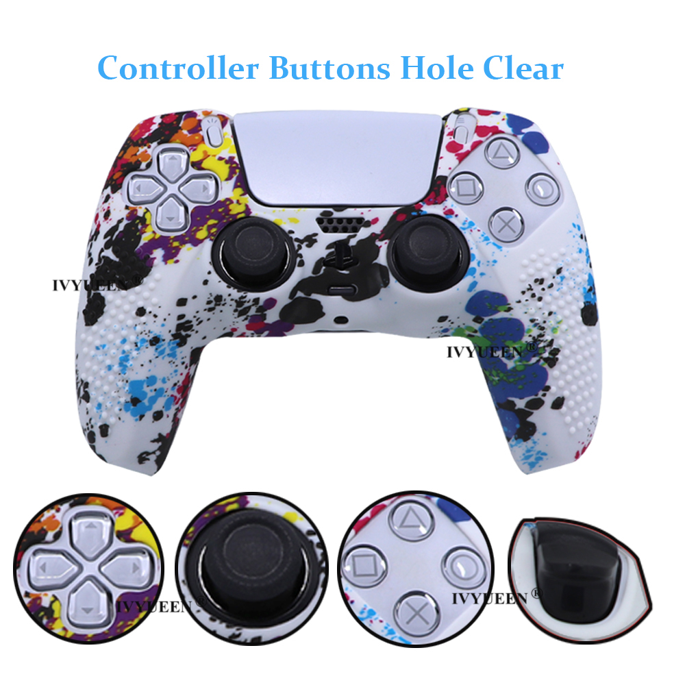 IVYUEEN Anti-Slip การพิมพ์ป้องกันผิวสําหรับ PlayStation 5 PS5 ...