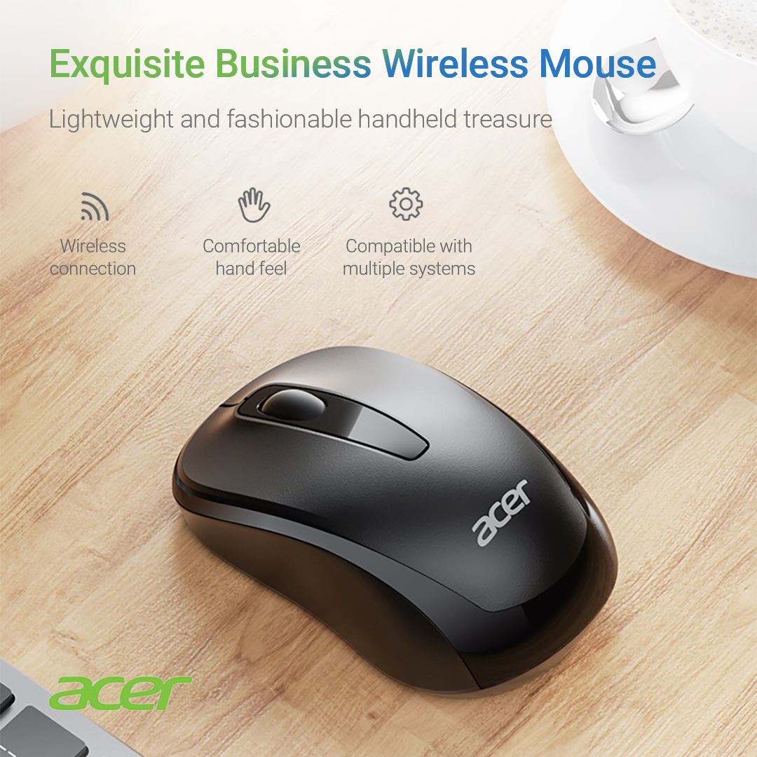 Acer เมาส์ไร้สาย 2.4G M157 ตัดเสียงรบกวน 800-1000-1600DPI Wireless ...