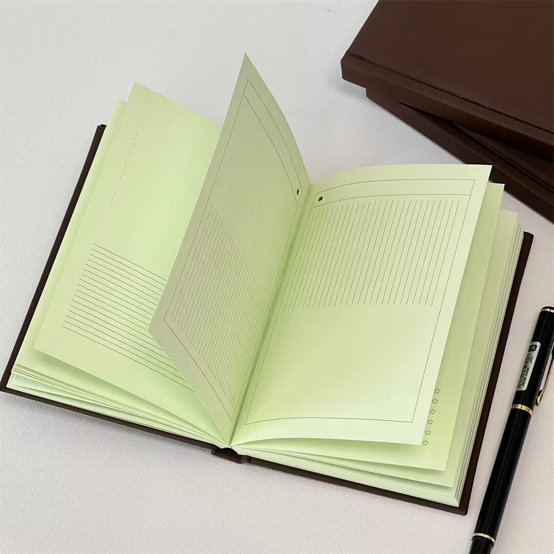 OHAYA | ช็อกโกแลตมิ้นต์ |สมุดบันทึกคู่มือ A6 Hard Shell Diary Schedule ...