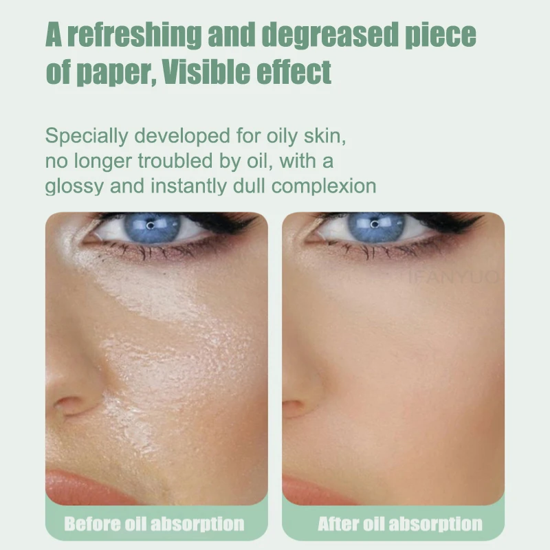 TheMall 100 ชิ้นใหม่ Face Oil Blotting กระดาษ Protable Matting Face ...