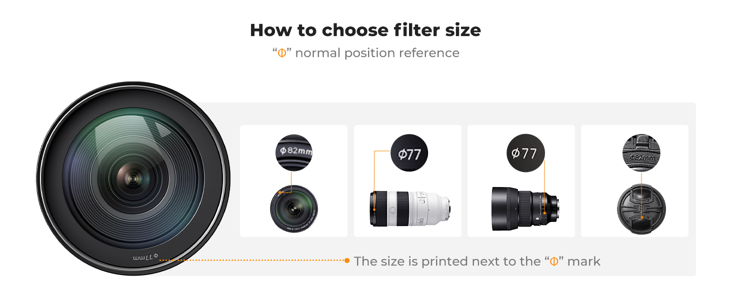 K&F Concept 82mm Black Diffusion Filter 1/4 Mist Soft Glow Diffuser