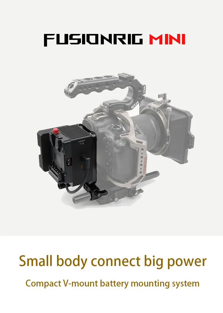 FusionRig Mini กล้องกรงโมดูลขยาย cineback lite V mount | Shopee Thailand