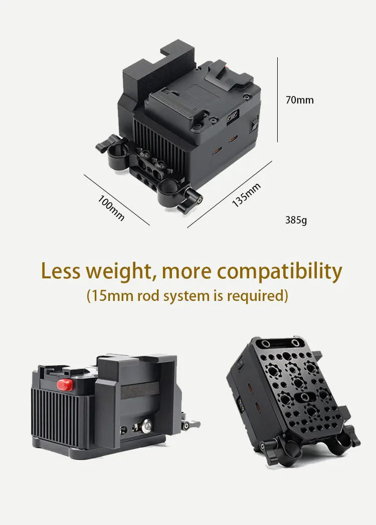 FusionRig Mini กล้องกรงโมดูลขยาย cineback lite V mount | Shopee Thailand