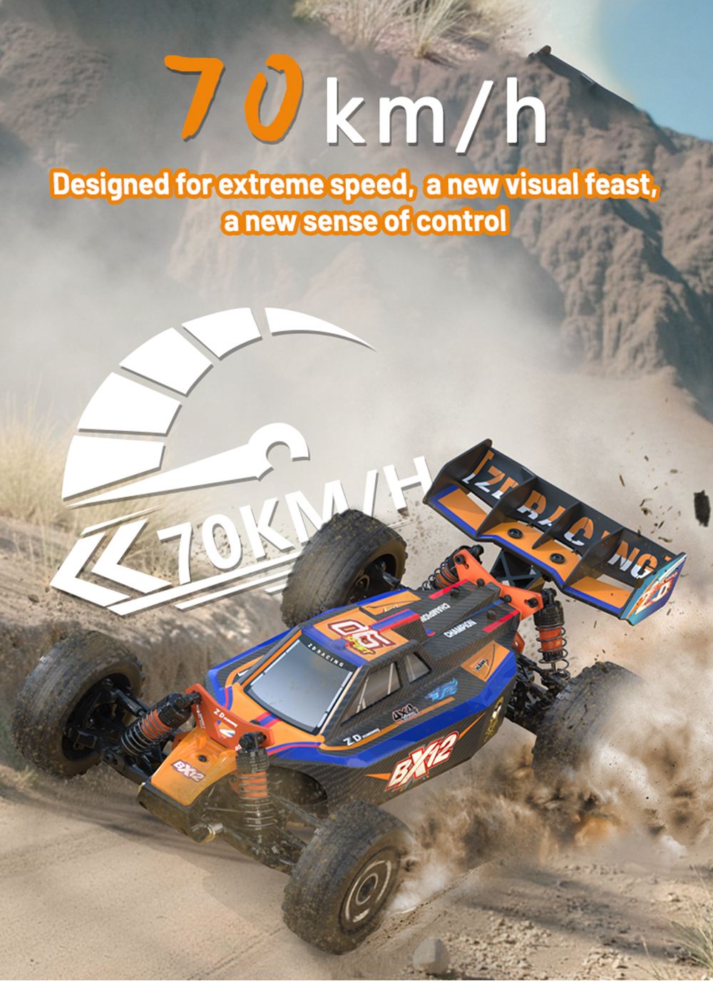 ZD Racing RC รถ Racing BX-12 1/12 Brushless 2.4GHz 70 กม./ชม.ความเร็ว ...