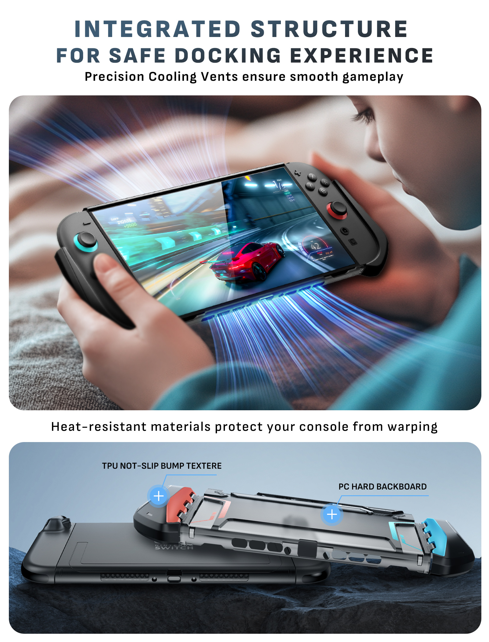 SUPCASE Dockable Blade Series สําหรับ Nintendo Switch 2 2025 TPU Grip ...
