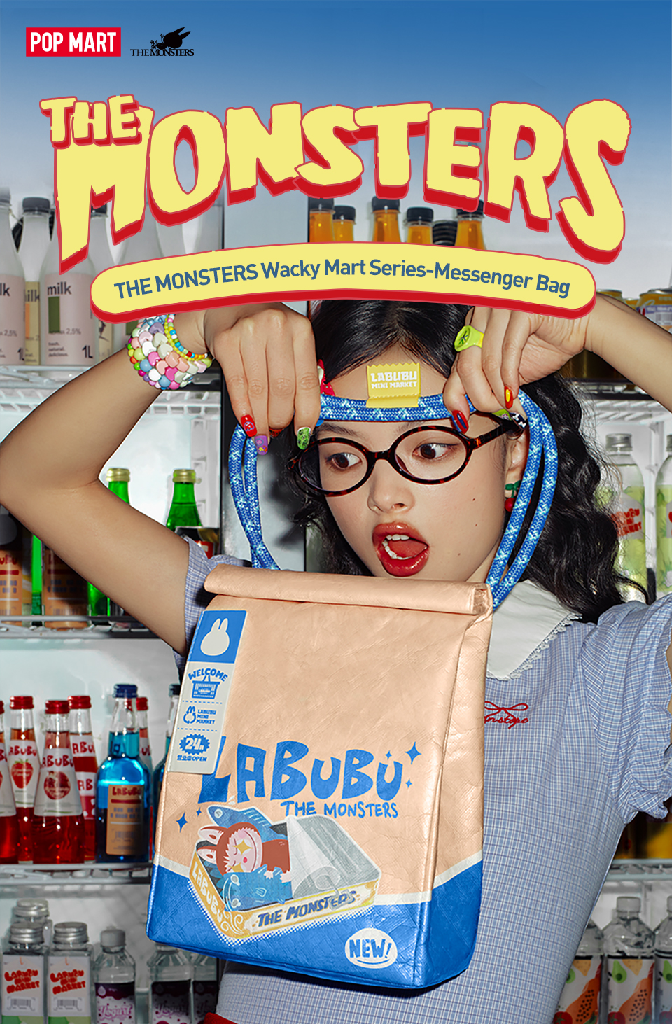 THE MONSTERS Wacky Mart サンドイッチ ミニバッグ Pop Mart Labubu The Monsters Wacky Mart Series Sandwich Mini