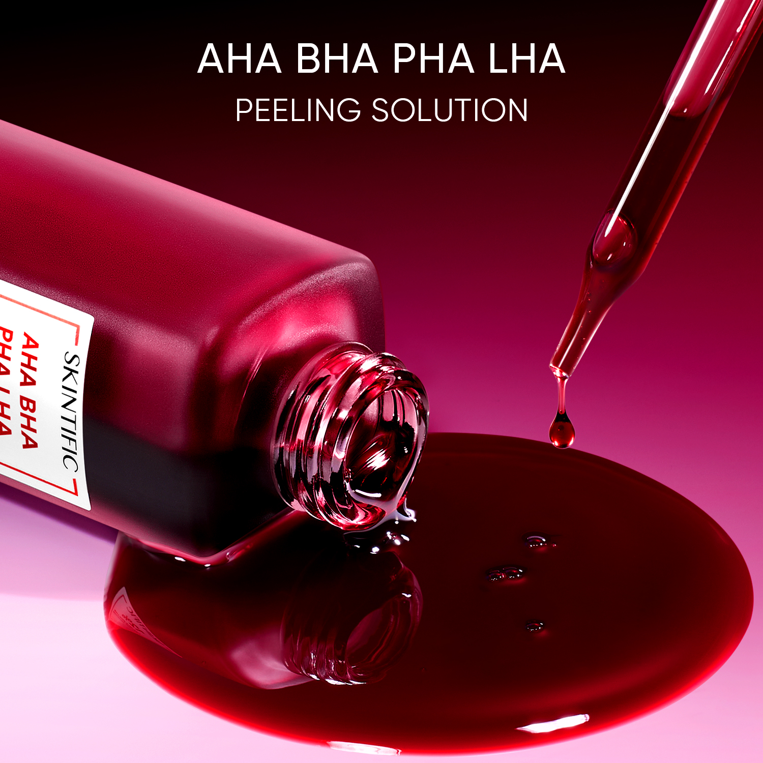 SKINTIFIC AHA BHA PHA LHA Peeling Solution serum essence เซรั่มเพื่อการ ...