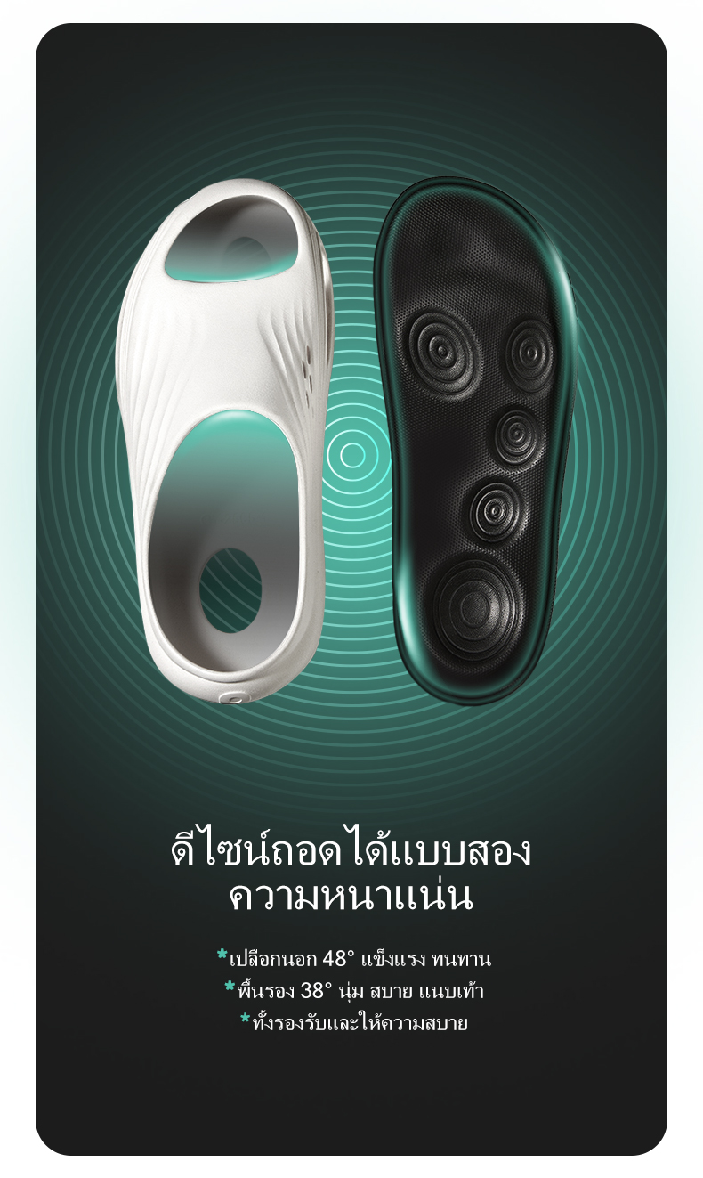 【Livestream】 POSE รองเท้านวด Relax Air Slippers ,EVA,soothing,ดูดซับแรง ...