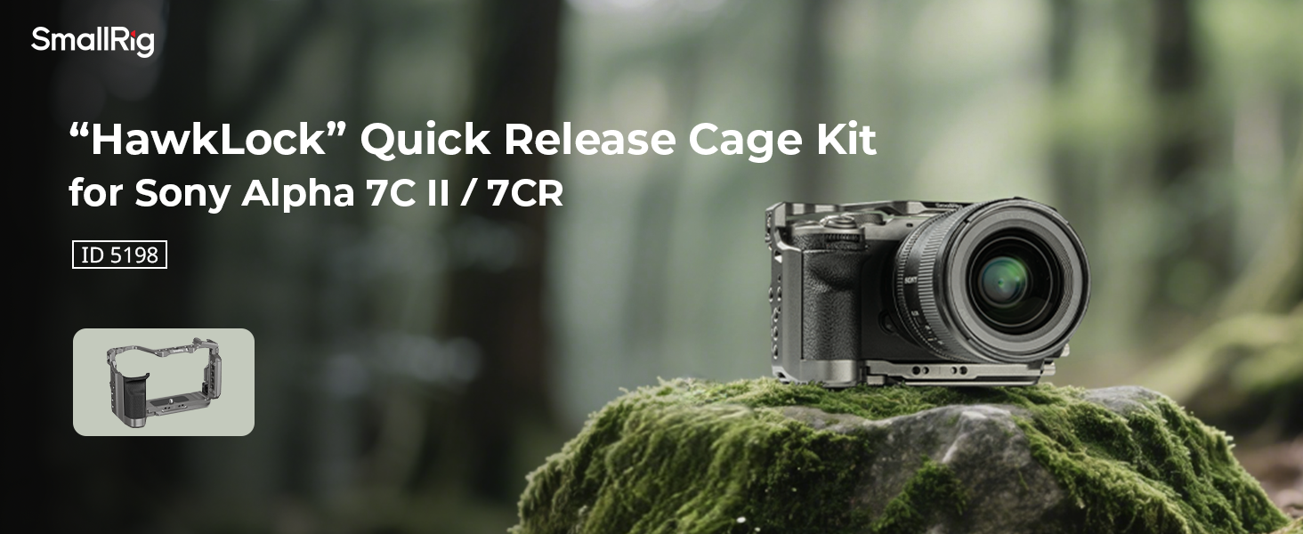 Smallrig กล้องกรงสําหรับ Sony Alpha 7C II / 7CR, "HawkLock" Quick ...