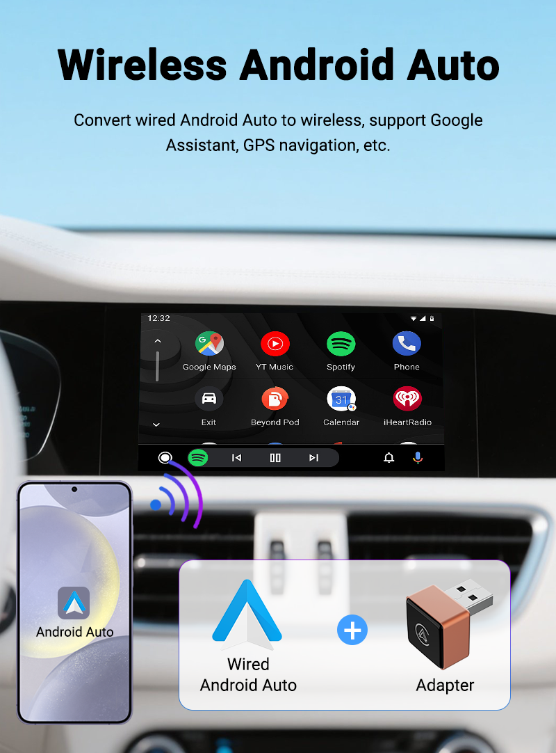 XDA 2025 ใหม่ 2 in 1 Plug and Play AI Box Mini Adapter แบบมีสายกับ ...