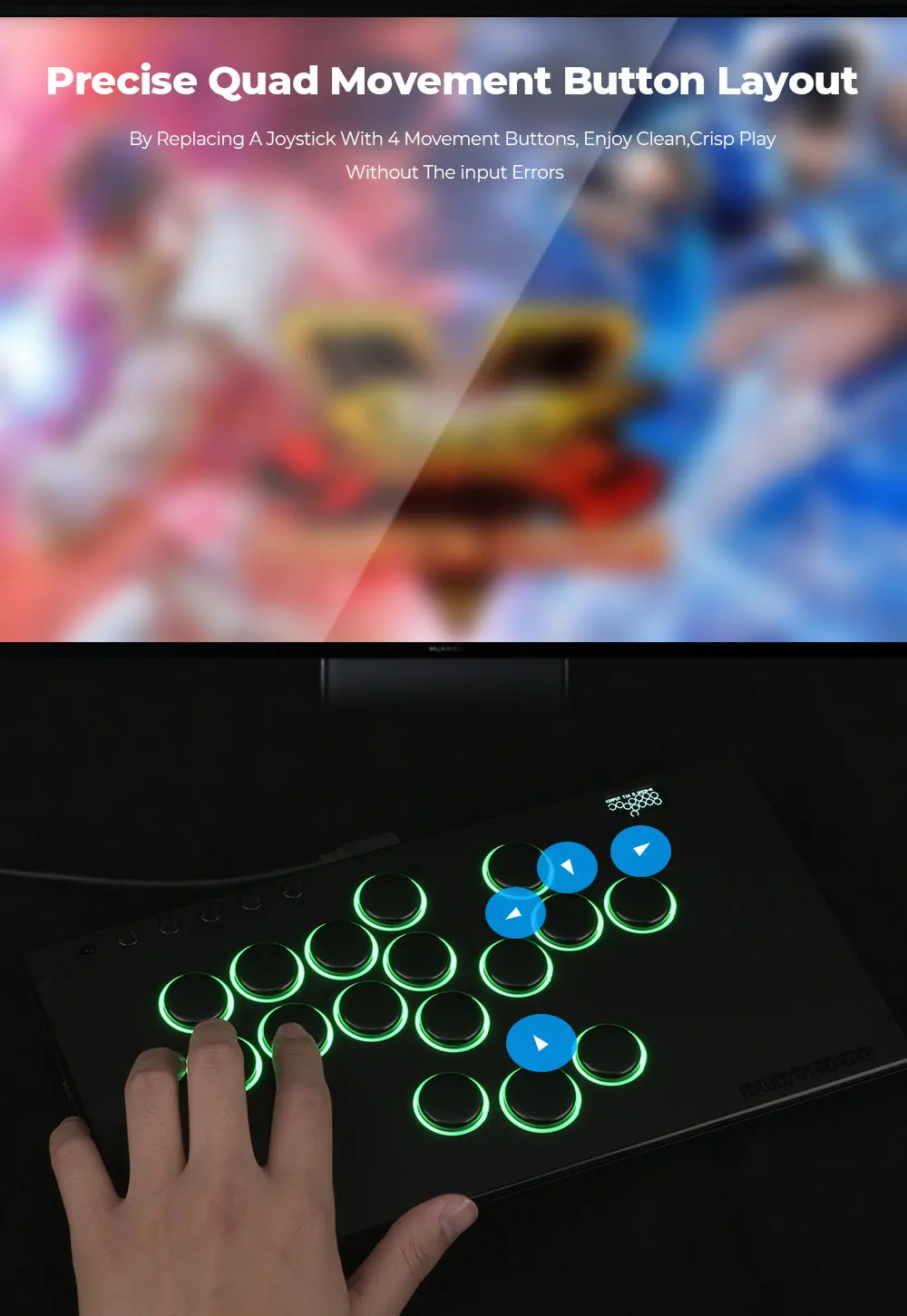 Haute42 E16 Mirrored Hitbox Leverless Controller สําหรับ PC/PS4/PS5 ...