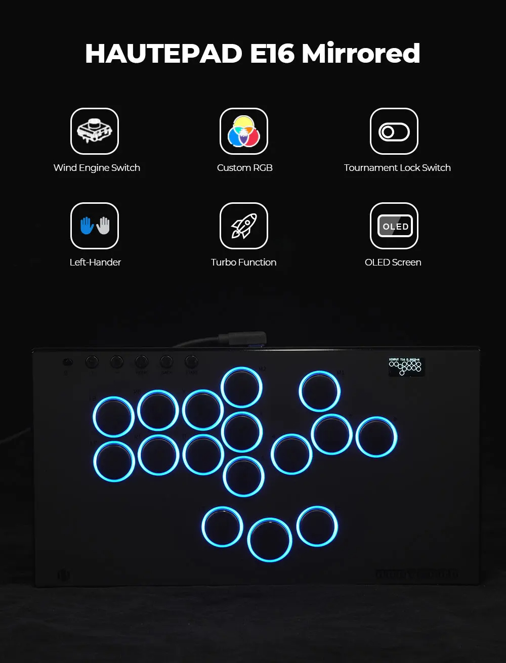 Haute42- COSMOX E16 Mirrored สําหรับซ้าย-Hander Leverless Controller จอ ...