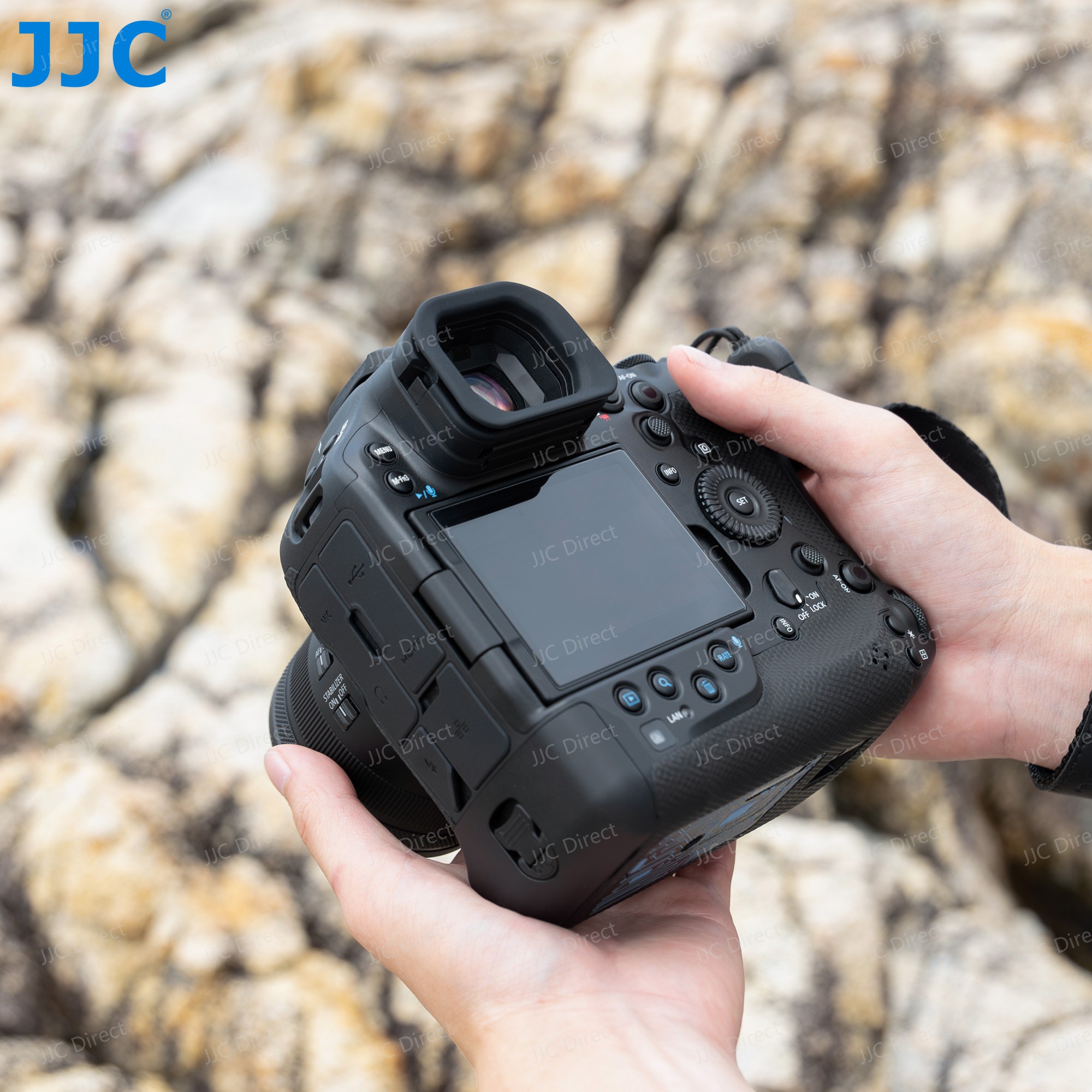 JJC Camera Eyecup ยางรองตากล้อง Canon EOS R1 กล้อง Eyeshade Protector ...