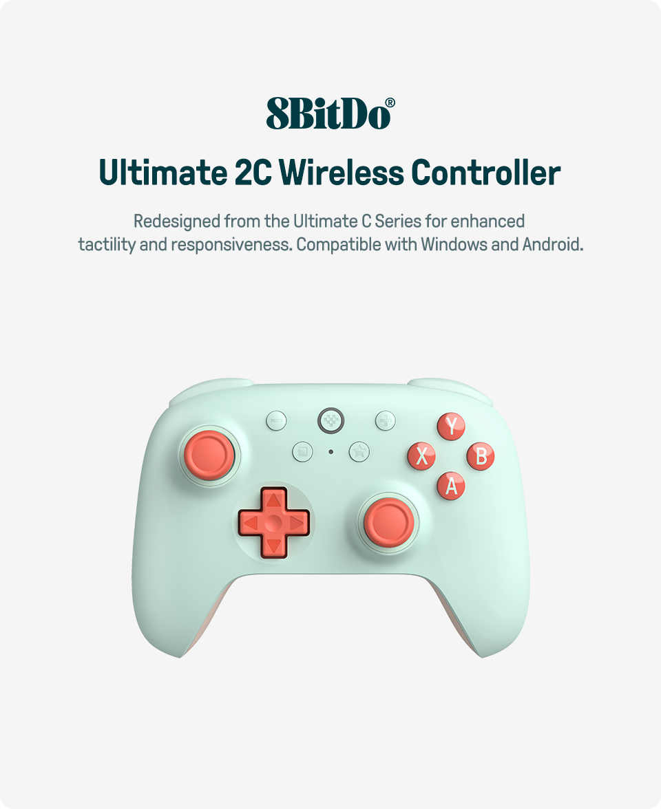 Salange 8BitDo ใหม่ Ultimate 2C คอนโทรลเลอร์เล่นเกมไร้สายสําหรับพีซี ...
