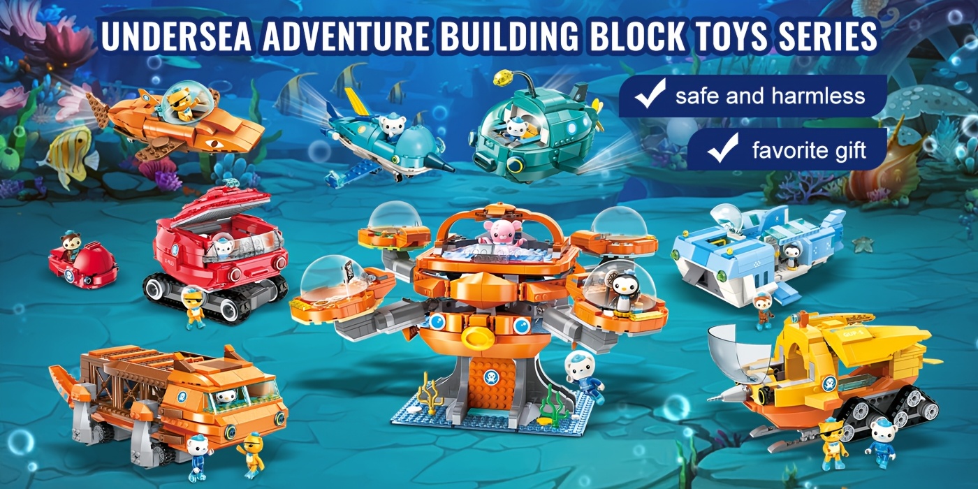 Octonauts Building Blocks 698 ชิ้น - Octopod Castle Playset พร้อมตัว ...
