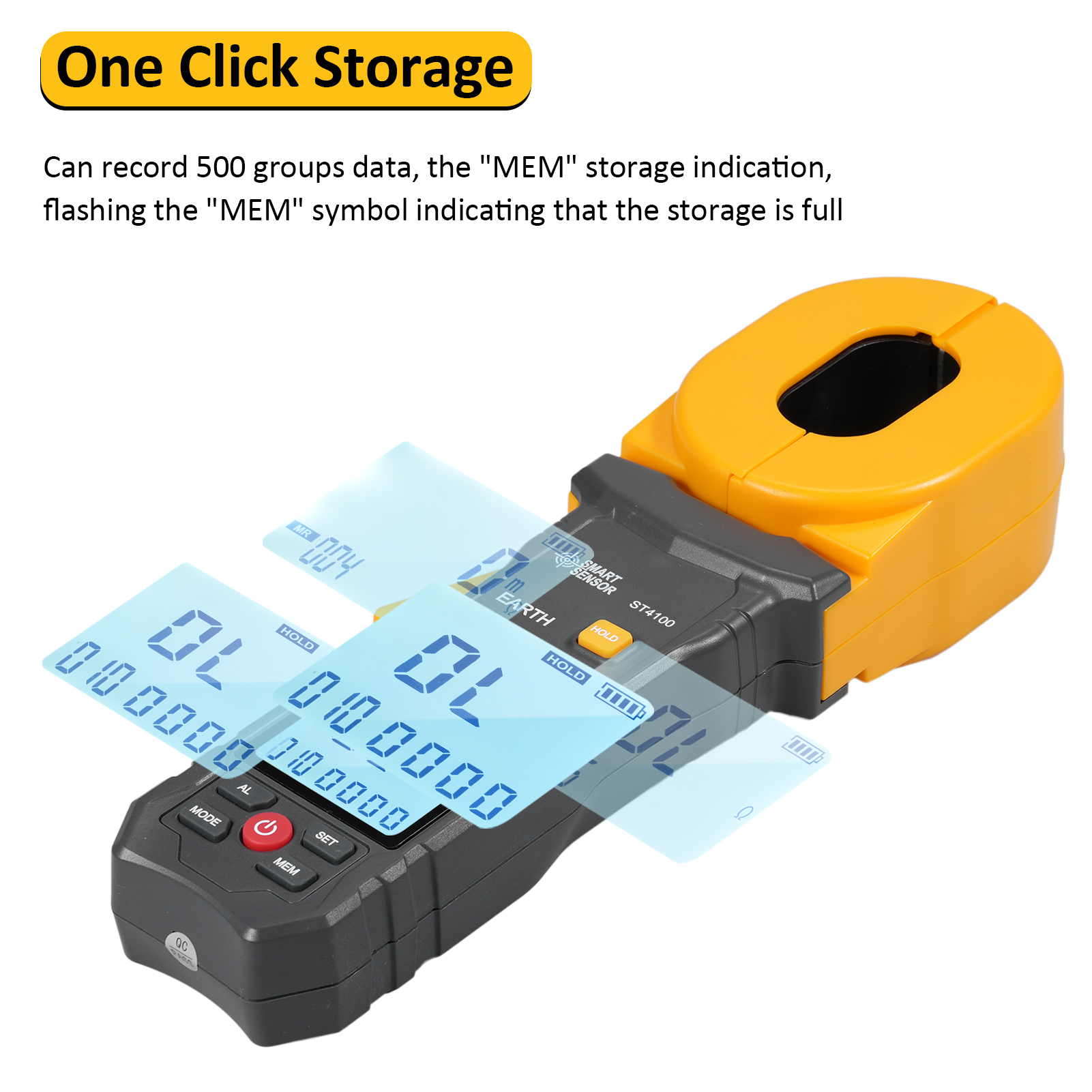[ส่งจากไทย] SMART SENSOR เครื่องวัดความต้านทานดินแบบคีม ST4100/ST4800 ...