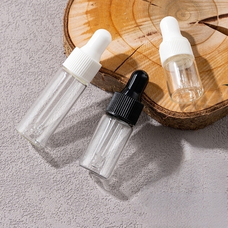 2/3/5ml Mini Glass dropper Portioning Bottle Travel Portable Essence ...