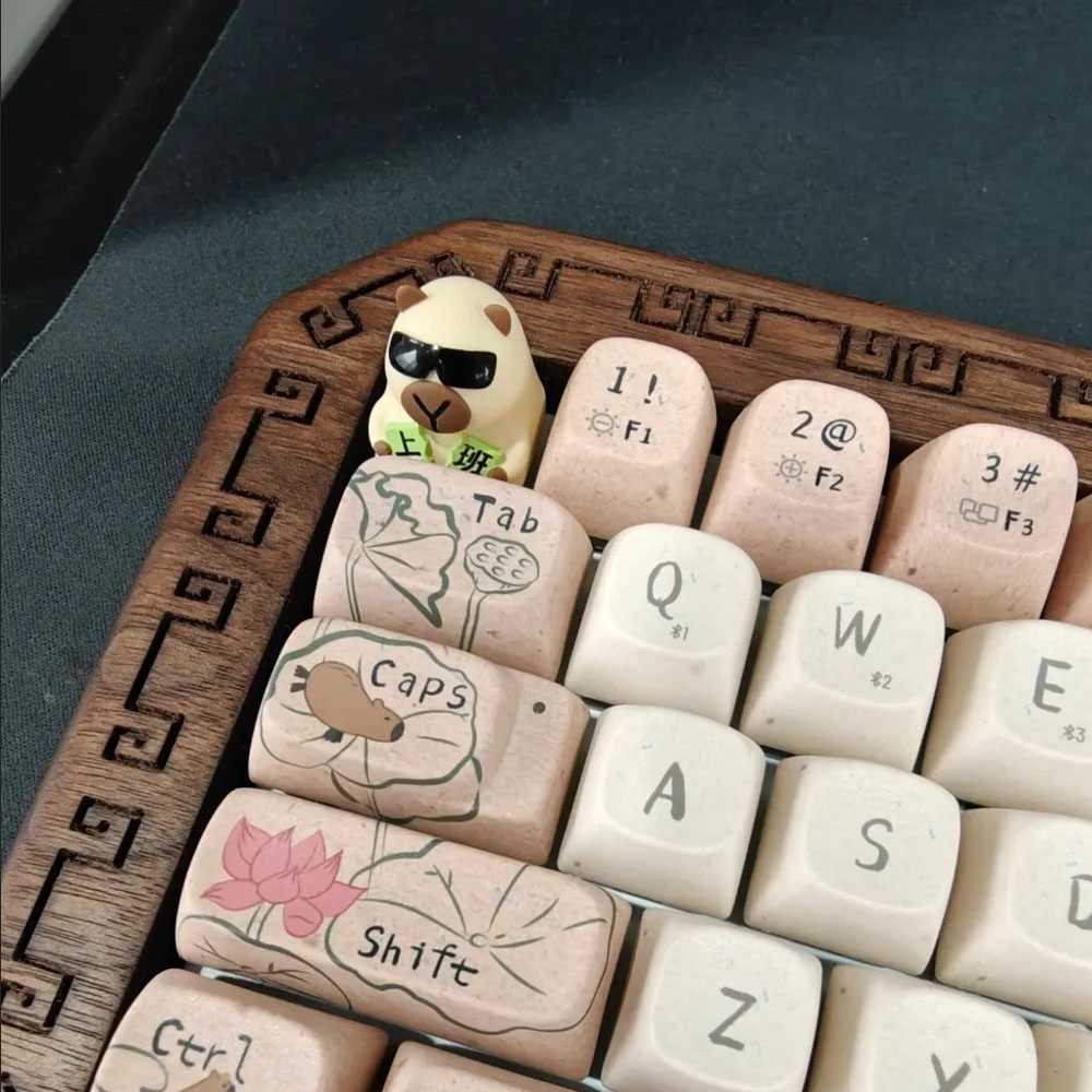 Beaver Keycap น่ารักการ์ตูนสร้างสรรค์ MX สวิทช์ 3D Mechanical Handmade ...