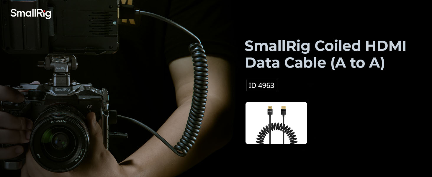 SmallRig Coiled Data Cable (A to A) 4963 | Shopee Thailand