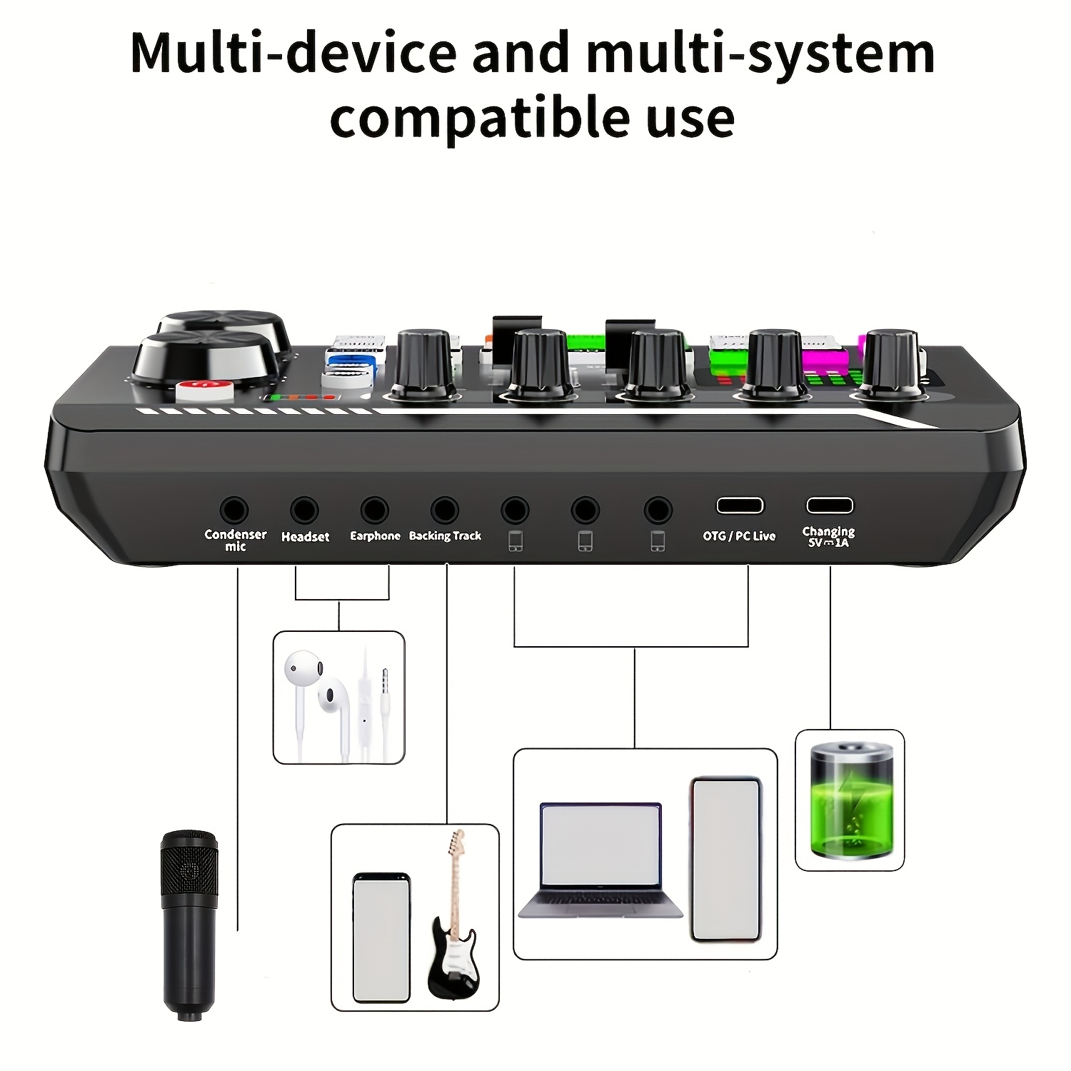 ไมโครโฟนคอนเดนเซอร์ USB สําหรับไมโครโฟนแบบมีสาย PC สําหรับ Videoke สต ...