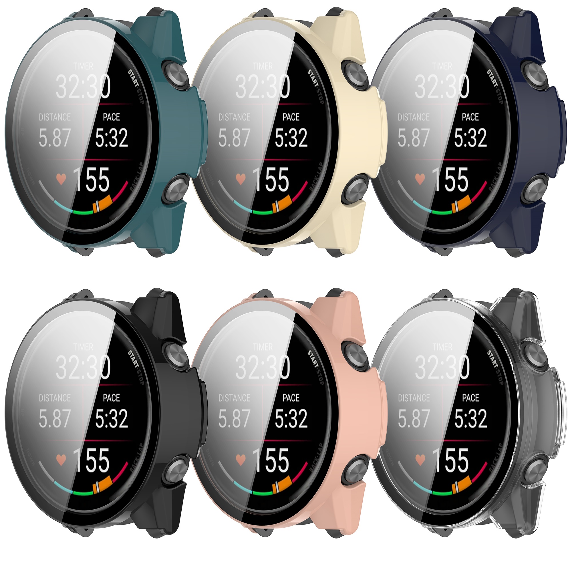 เคส Garmin Forerunner 970 Case Full Covered PC Tempered Glass Garmin ...