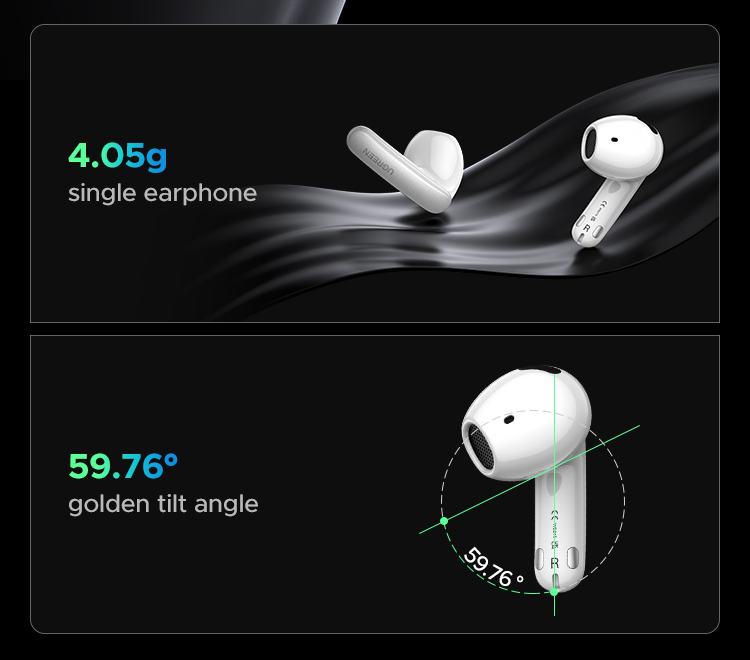 【ANC&ENC】UGREEN LightBuds Pro Bluetooth 6.0 Al Wind ลดเสียงรบกวน Hi-Res ...