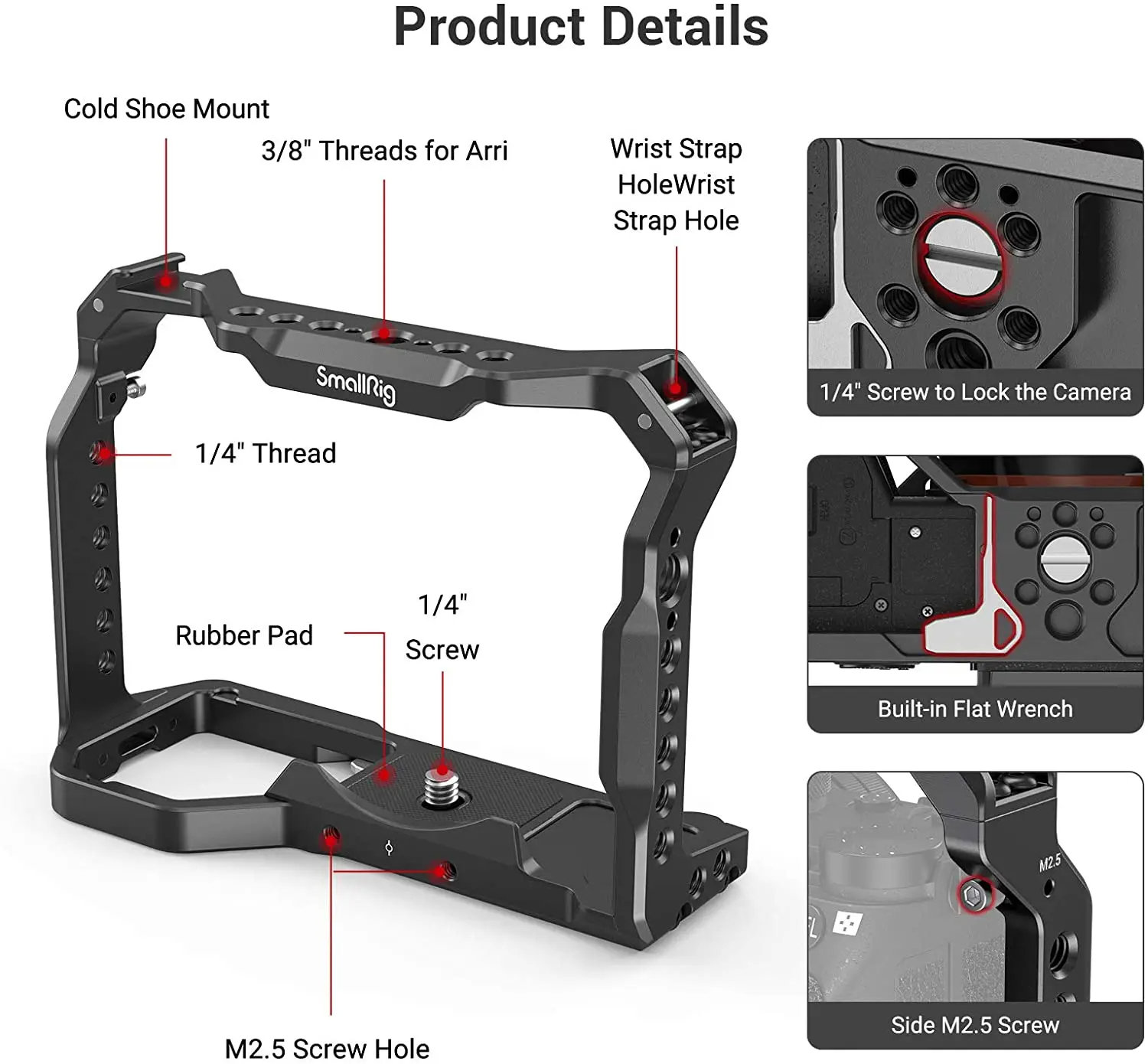 Smallrig DSLR สําหรับ A7 III A7R III A7M3 A9 กล้องสําหรับ Sony A7III ...