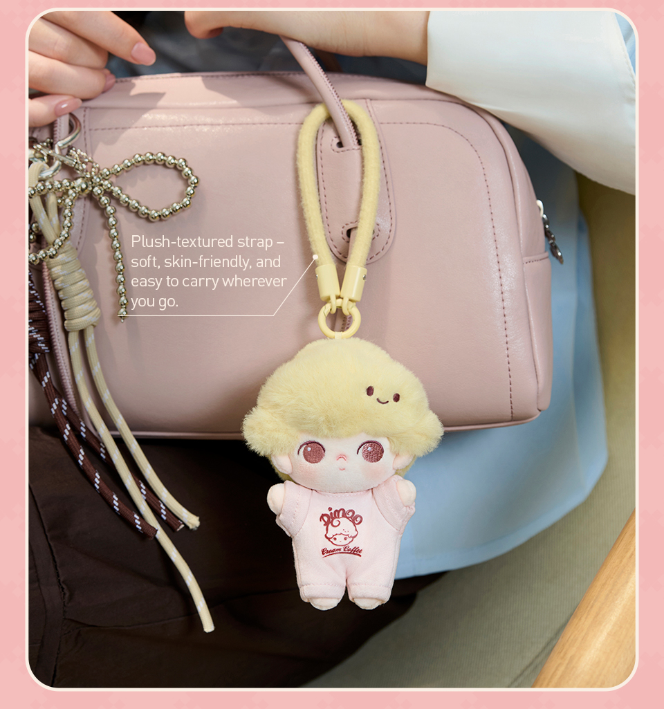 POP MART DIMOO Crush on Coffee Series- Soft-faced Plush Keychain Blind ...