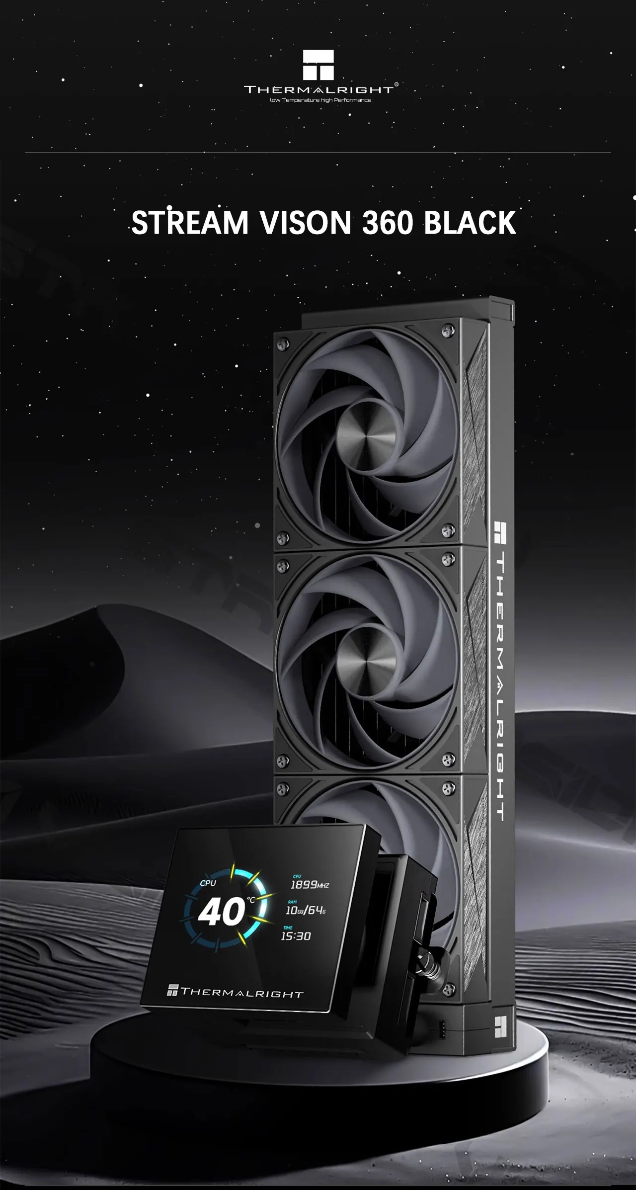 Thermalright Stream Vision 360 Integrated Water Cooled Heat Sink SV 360 ...