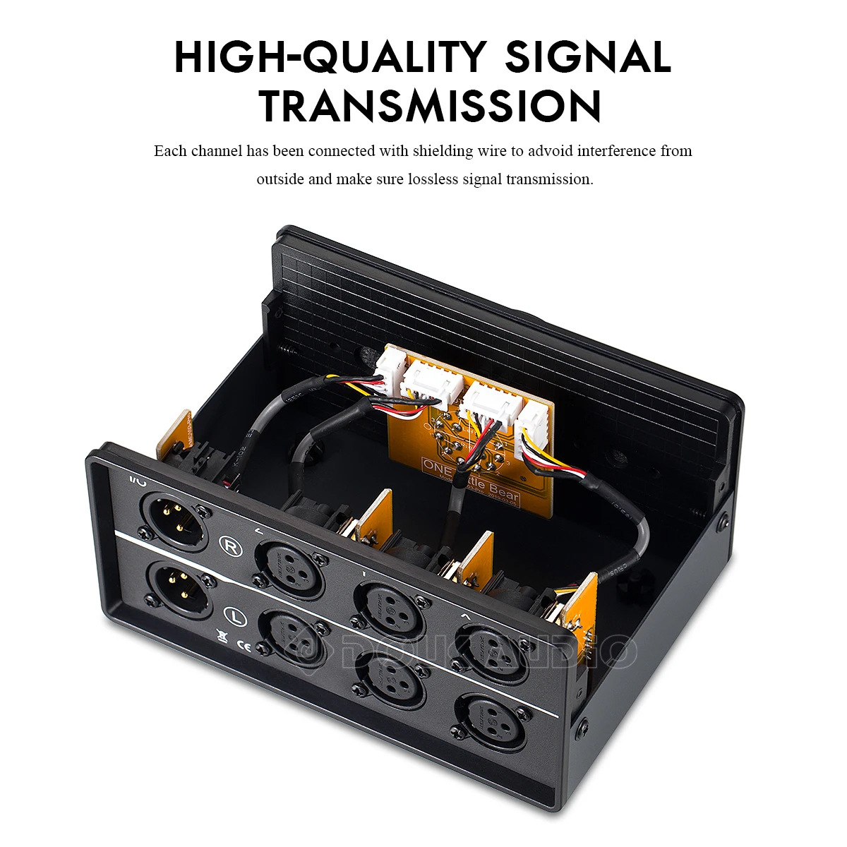 Mini 3 Way Audio Mechanical Switcher XLR Balanced Passive Selector ...