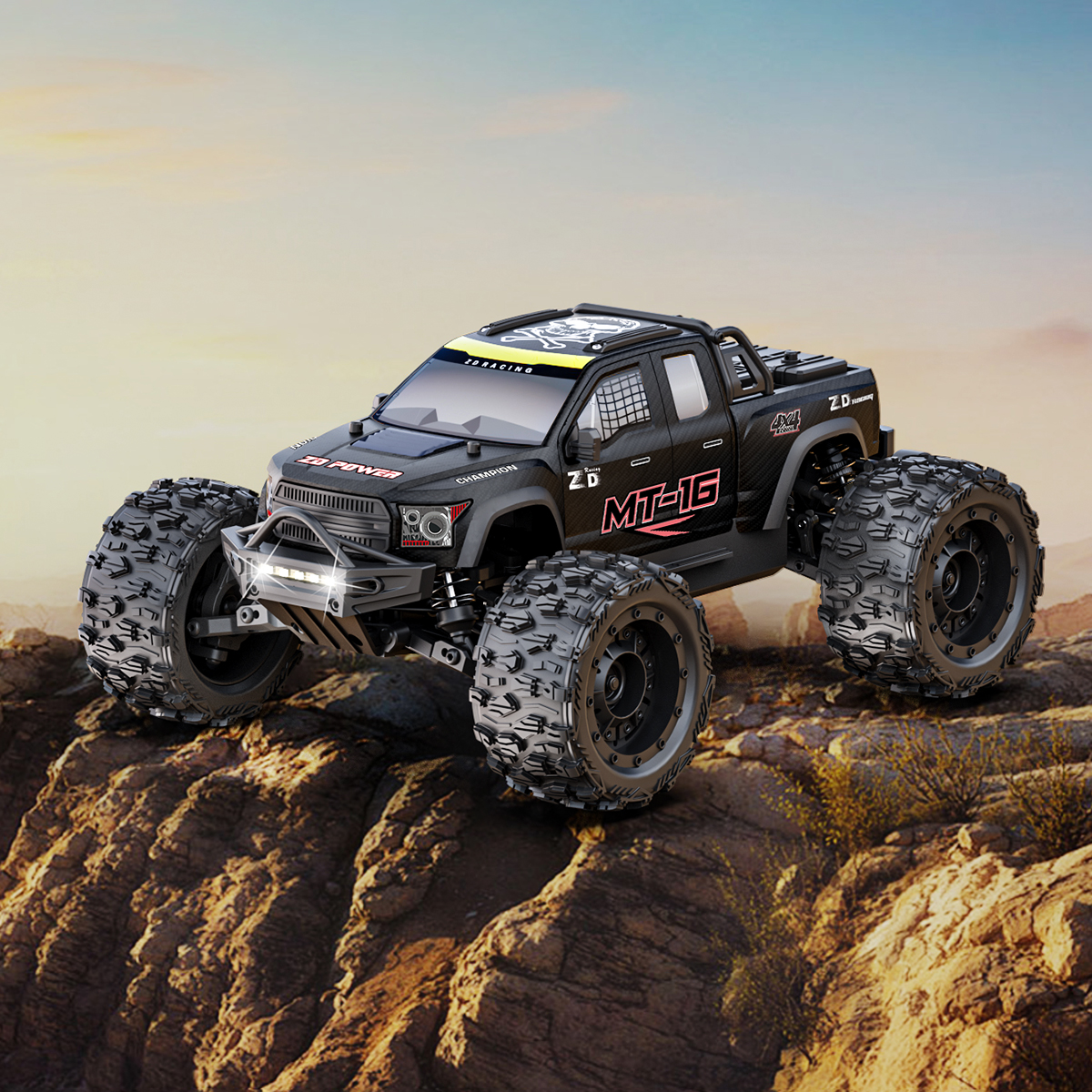 ZD Racing MT-16 1/16 RC รถบรรทุกมอนสเตอร์ 80 กม./ชม. 4WD 2.4GHZ 2845 ...