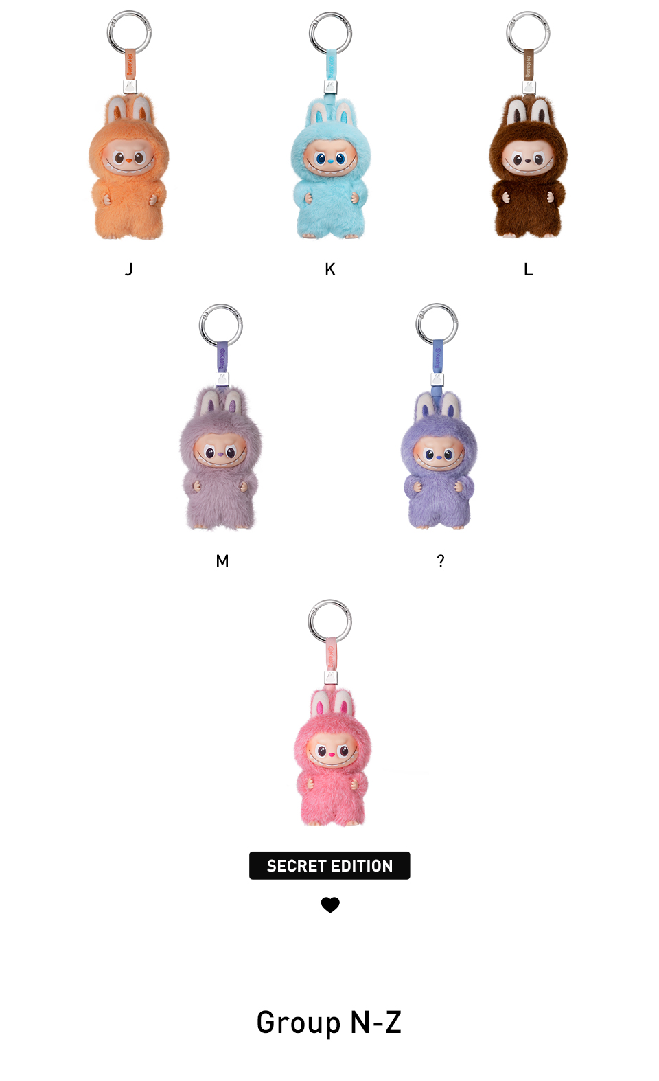 【正規品】POP MART THE MONSTER PIN FOR LOVE THE MONSTERS Pin for Love Series-Vinyl Plush Pendant Blind