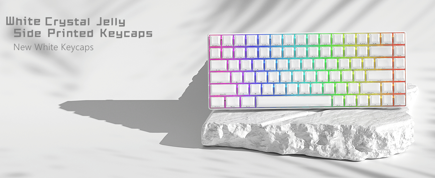 Womier 113 Keys Jello White Side-Printed Translucent OEM Profile ...
