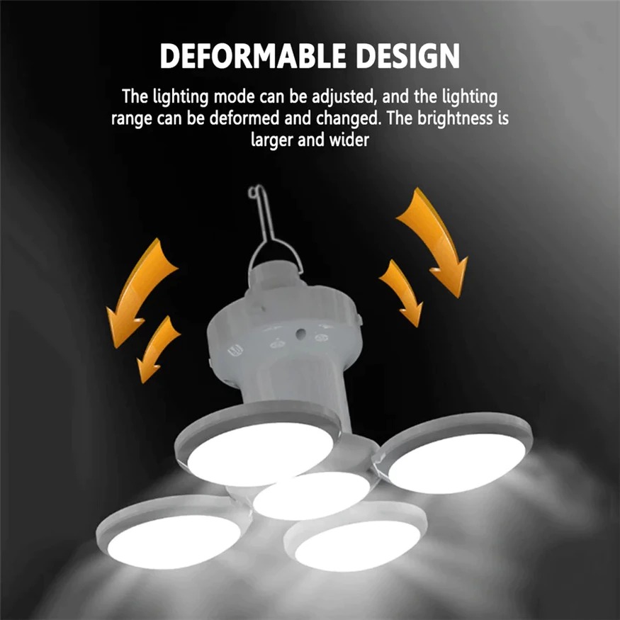 หลอดไฟพกพาโซล่าเซลล์ solar light LED สำหรับใช้งานกลางแจ้ง พับเก็บได้ ...