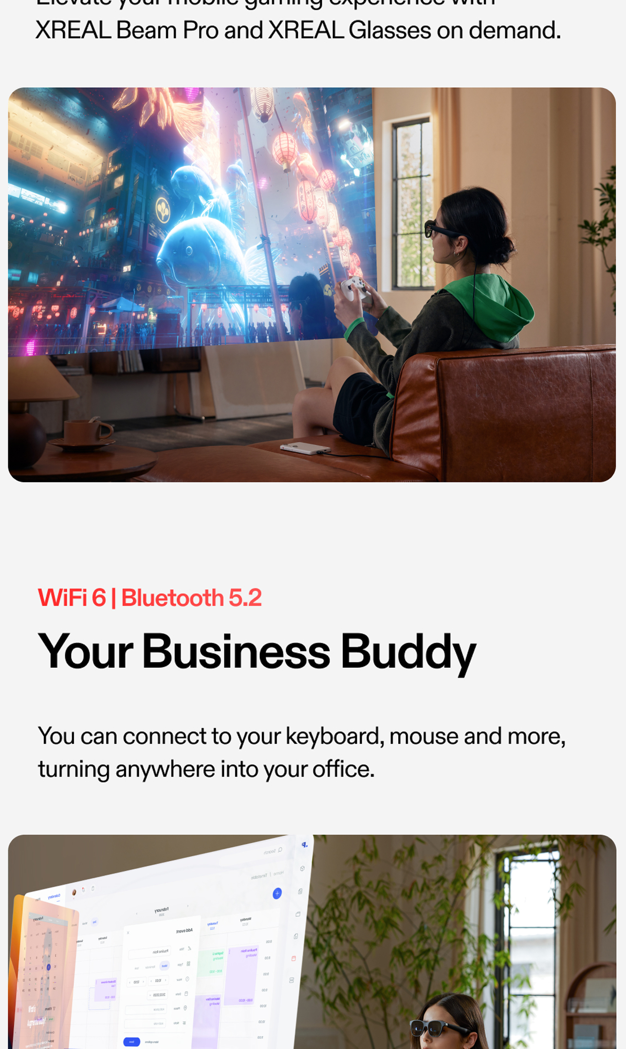 【Global】XREAL Beam Pro Projection Box เชิงพื้นที่เทียบเทอร์มินัล True ...