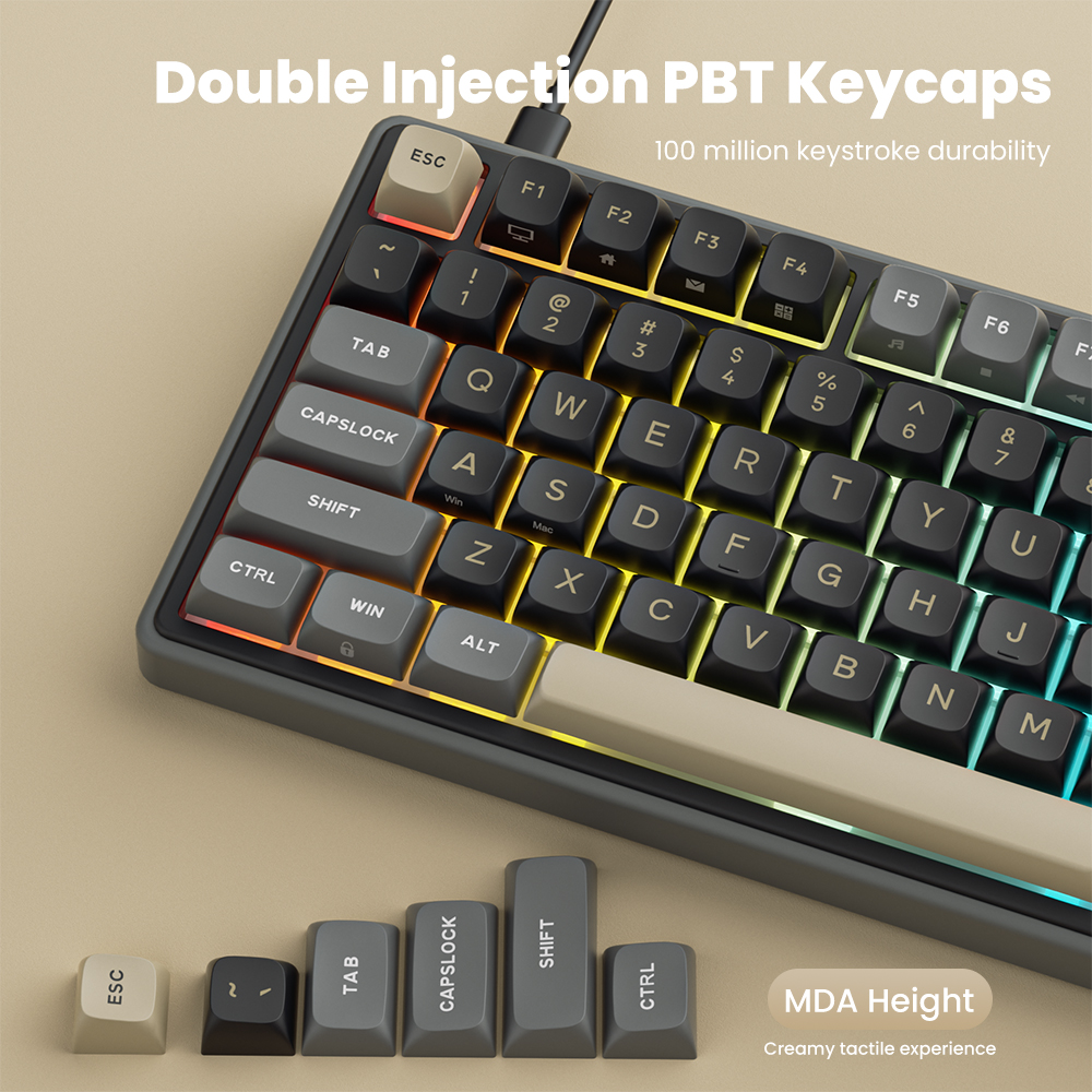 Royal Kludge RK R98Pro Phantom 98 Key RGB แบบมีสายพร้อมคีย์บอร์ดเชิงกล ...