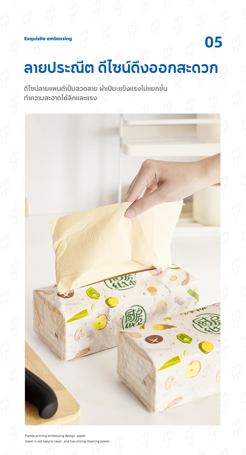 【12 แพ็ค】Botare Kitchen Tissue กระดาษทิชชู่ดูดซับน้ํามันและป้องกัน ...