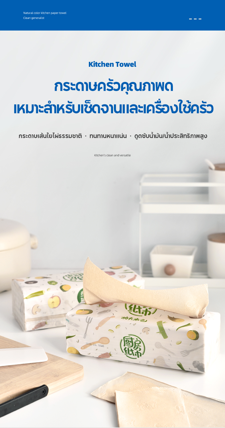 【12 แพ็ค】Botare Kitchen Tissue กระดาษทิชชู่ดูดซับน้ํามันและป้องกัน ...