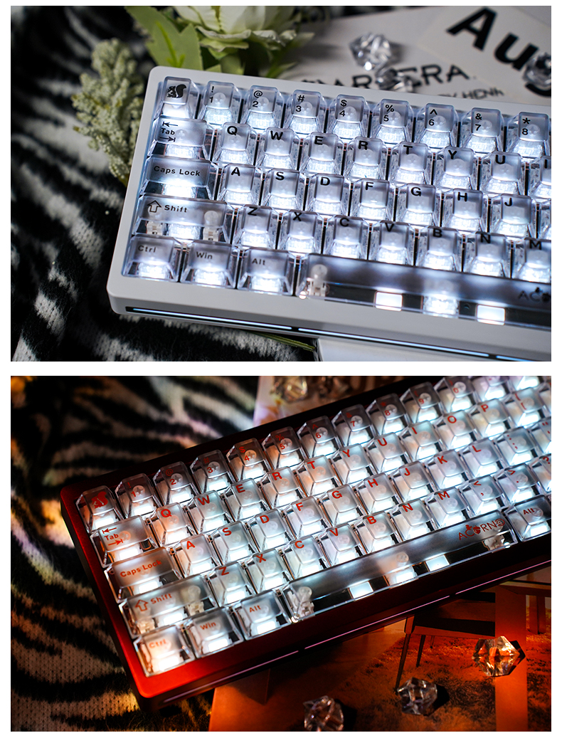 Meta 122keys Nut PC Misty Keycaps โปรไฟล์เชอร์รี่ Keycaps สําหรับ 60/65 ...