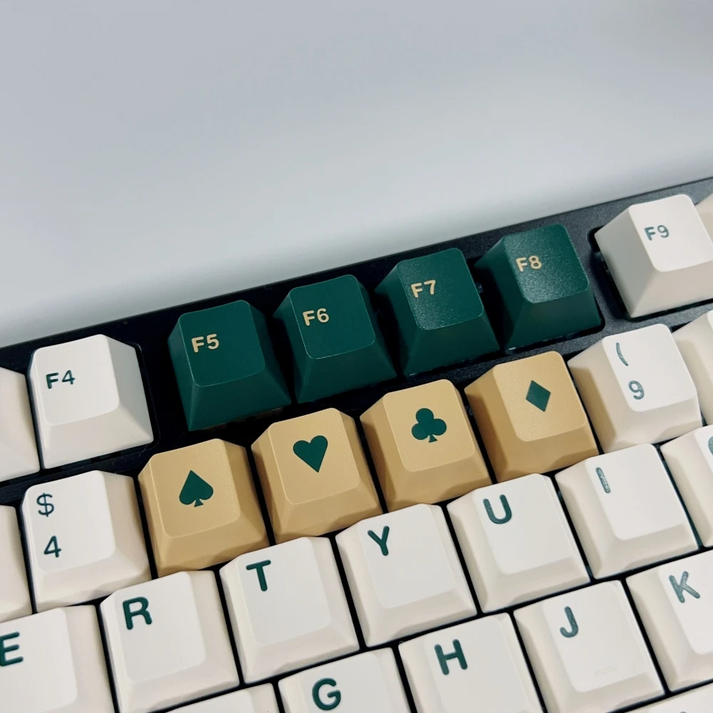 163 คีย์ British Racing คีย์บอร์ด Keycaps โปรไฟล์เชอร์รี่ Double Shot ...