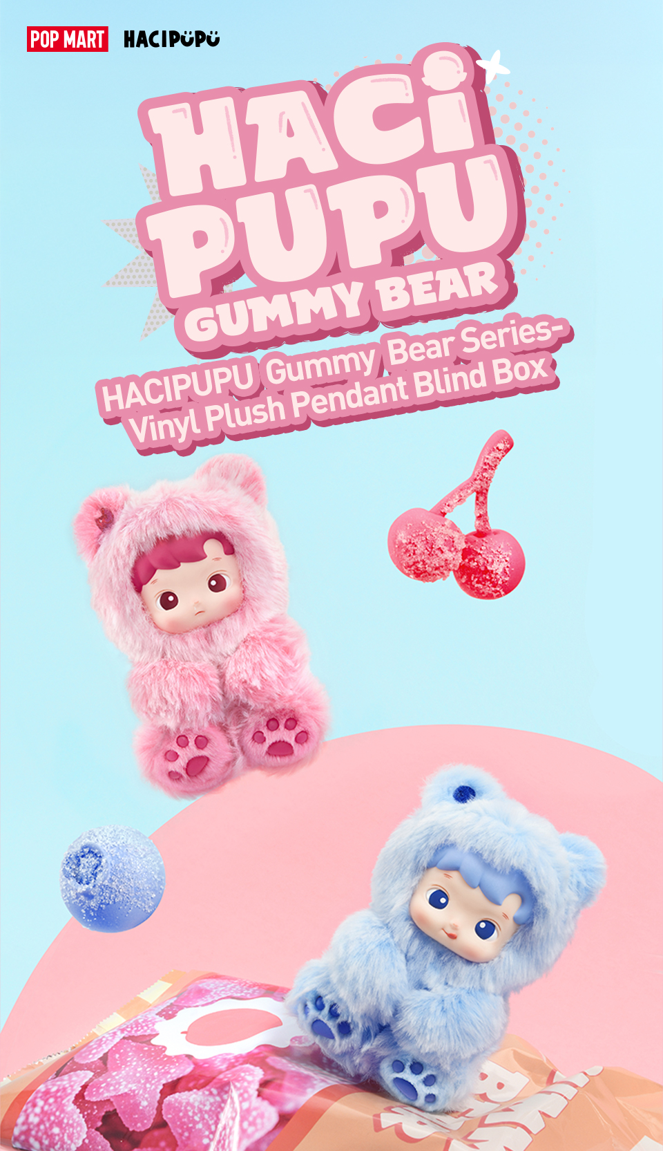 アイドル HACI PUPU GUMMY BEAR (vnn) READY STOCK ] HACIPUPU GUMMY BEAR - Peach / Pineapple