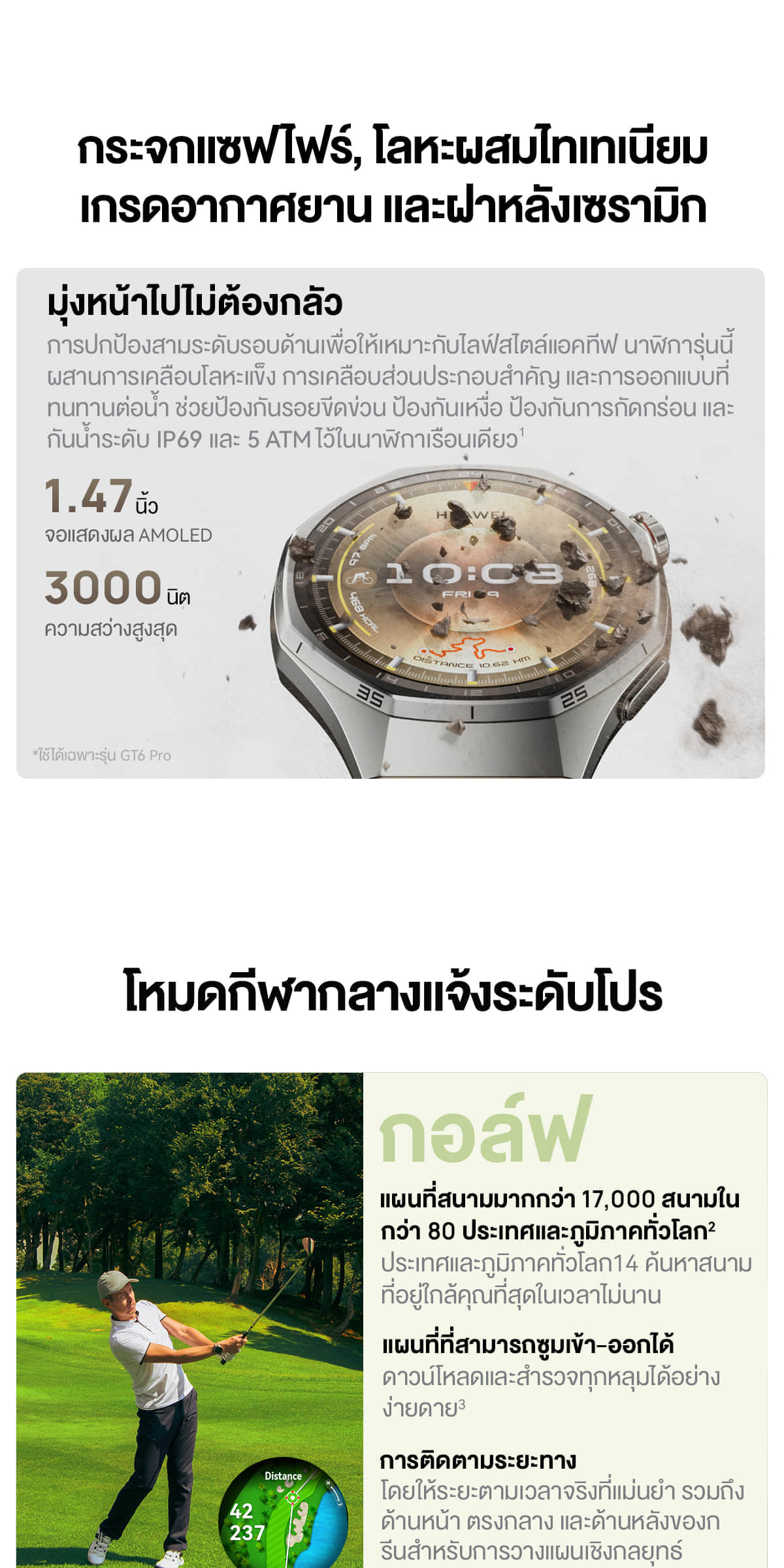 HUAWEI WATCH GT 6 Series นาฬิกา smart watch