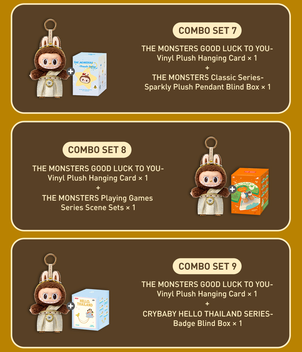 POP MART LABUBU GOOD LUCK TO YOU-Vinyl Plush Doll Pendant