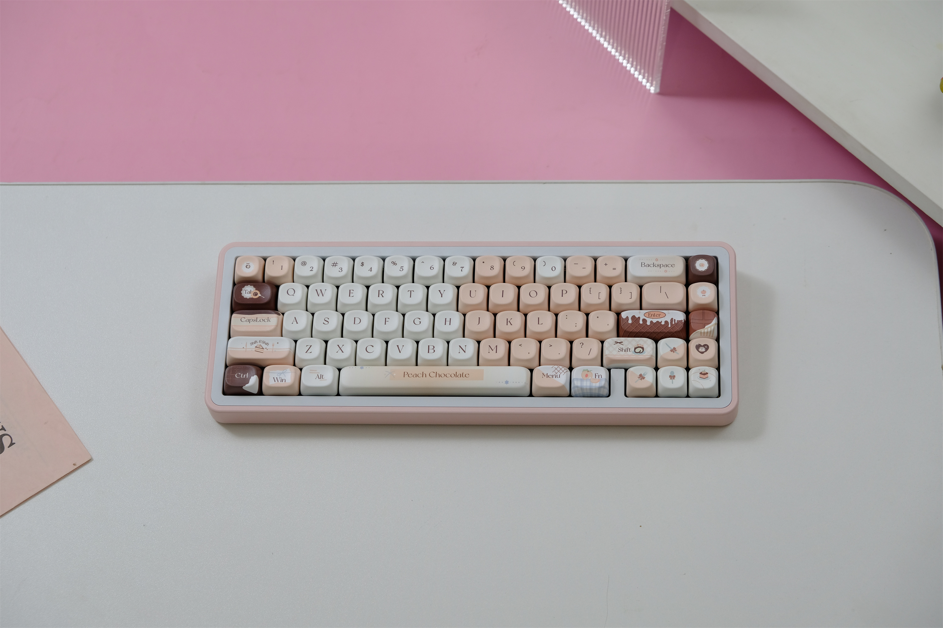 Crispy Peach Keycaps 126key PBT Keycap MOA Profile DYE-SUB Wooting ...