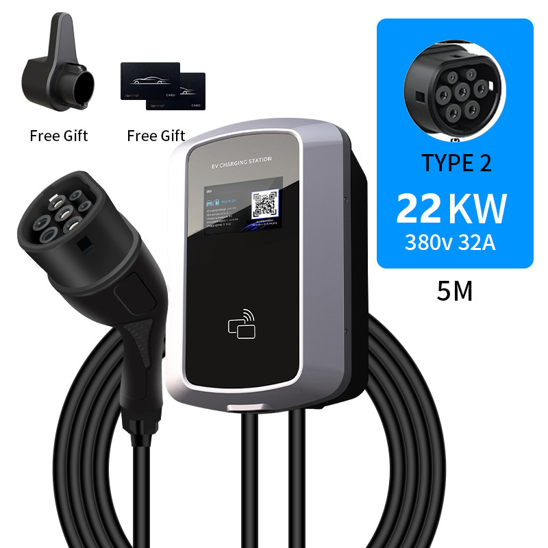 ส่งจากไทย Zerphic EV Charger 22kW / 7kW Smart Wallbox Type 2 ควบคุมผ่าน ...