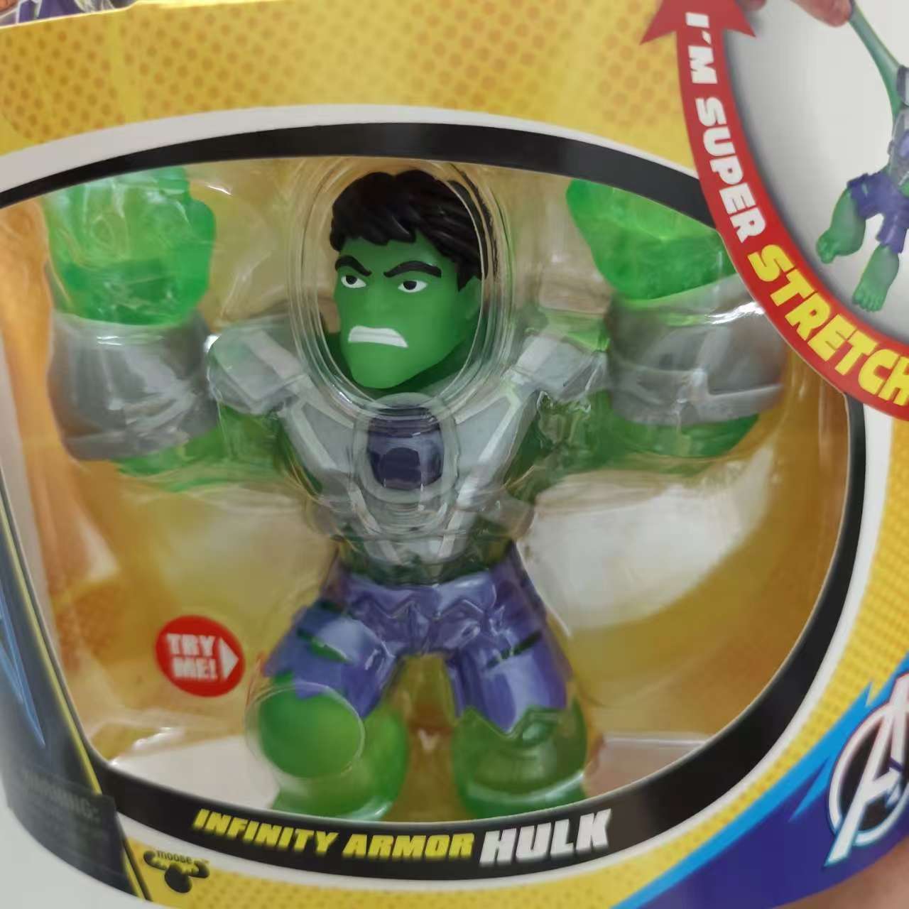 Heroes of Goo Jit Zu Marvel Infinity Armor Hulk, Stretch Action Figure ...